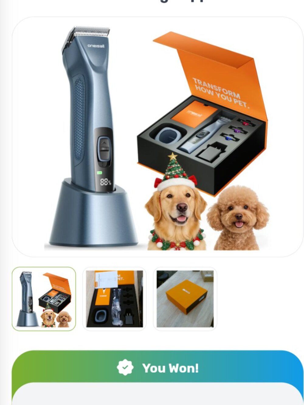 Brand New in Box, Pet Grooming Set
